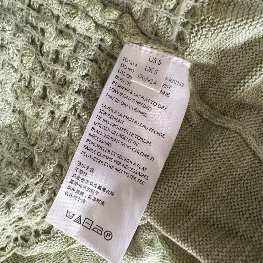 Free People Free Spirit Smocked Knit Peplum Sweater Crop Top, Seafoam Green, S